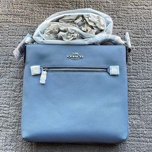 Brand New Tope Powder Blue Coach Handbag // Purse!!